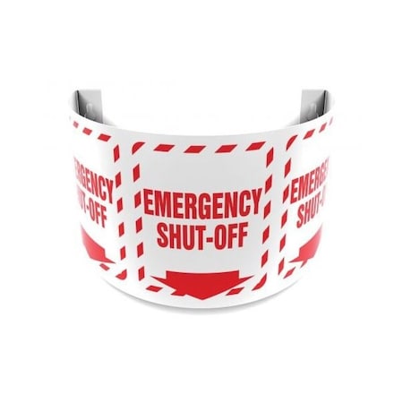 Accuform Emergency Shut-Off - English, Plastic, 12 in x 16 in PSJ332